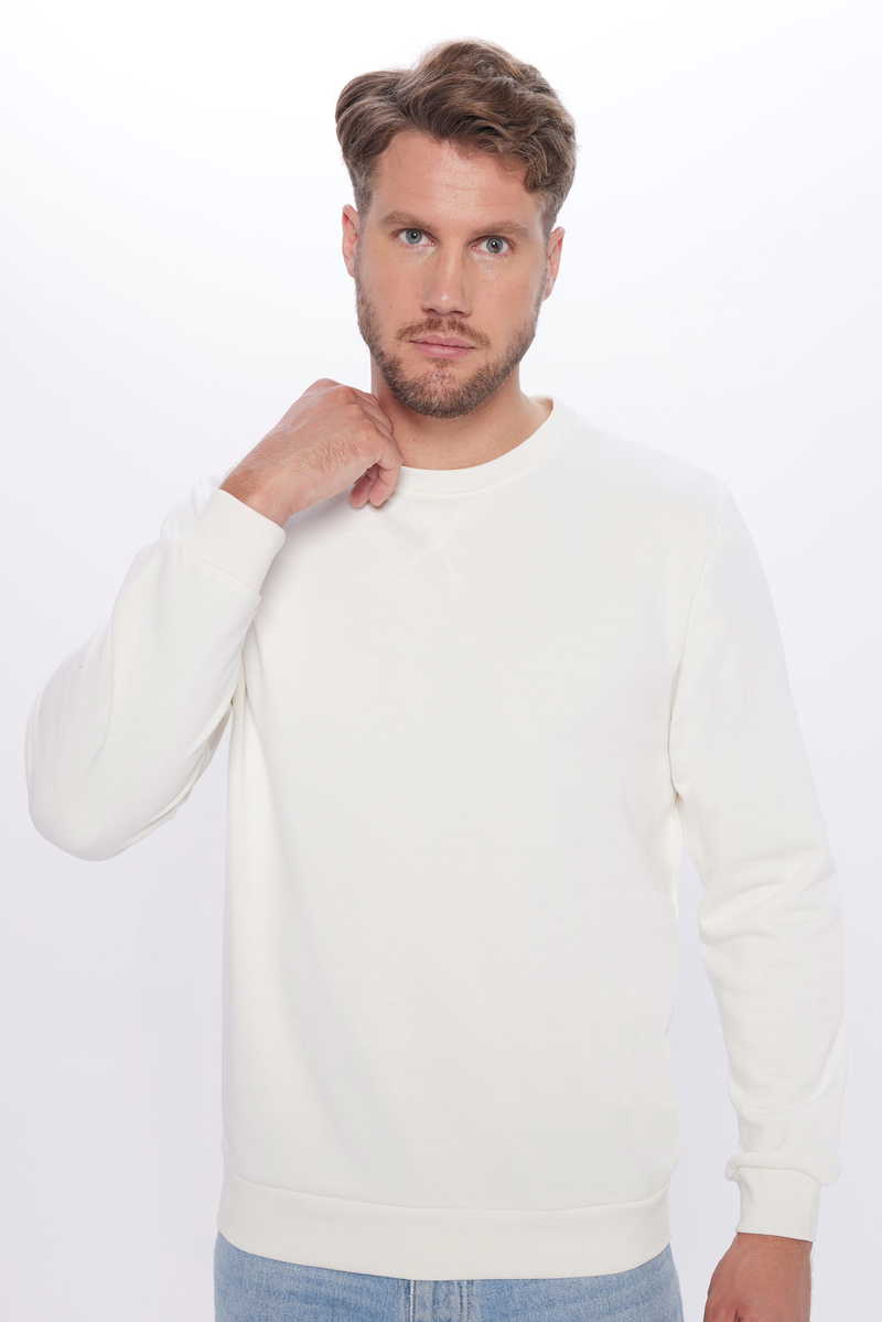 Plain White Sweatshirt