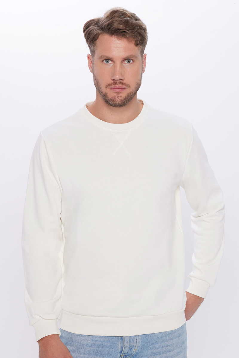 Plain White Sweatshirt