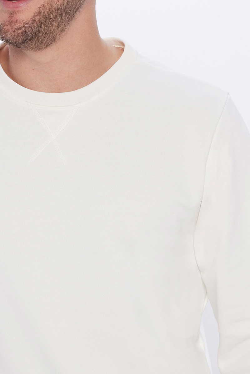 Plain White Sweatshirt