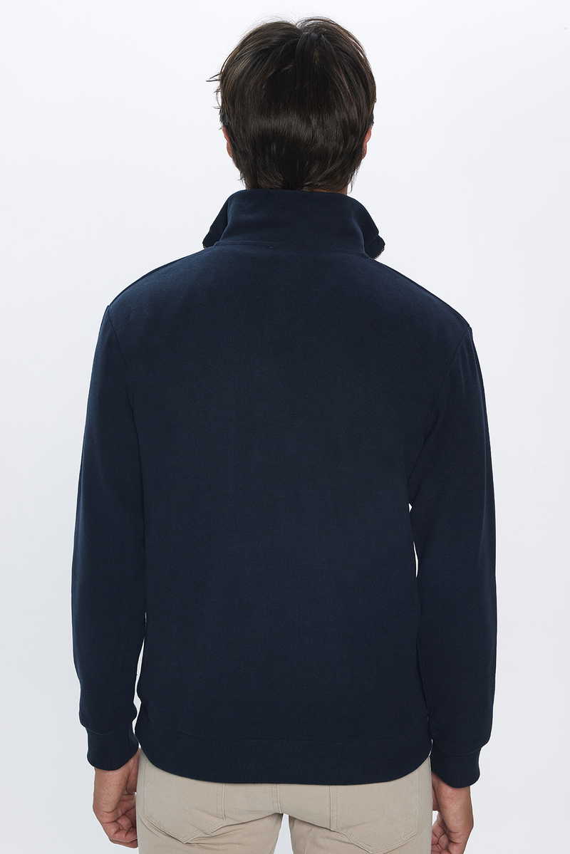 Plain Navy Blue Sweatshirt