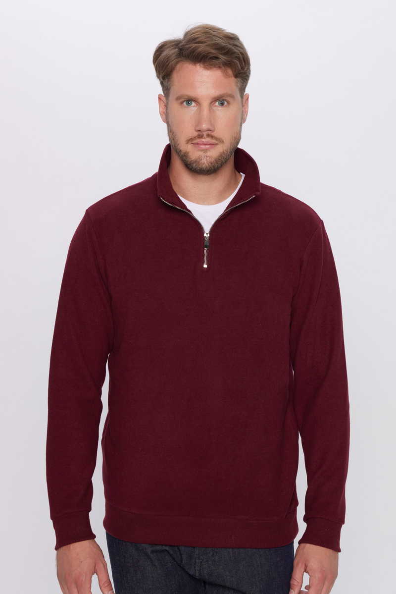 Plain Claret Red Sweatshirt