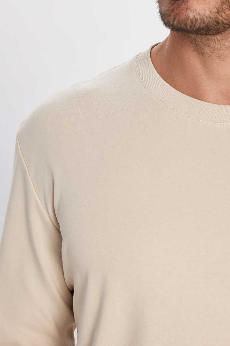 Plain Beige Sweatshirt