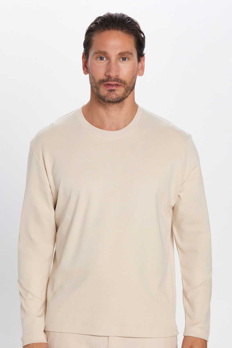 Plain Beige Sweatshirt