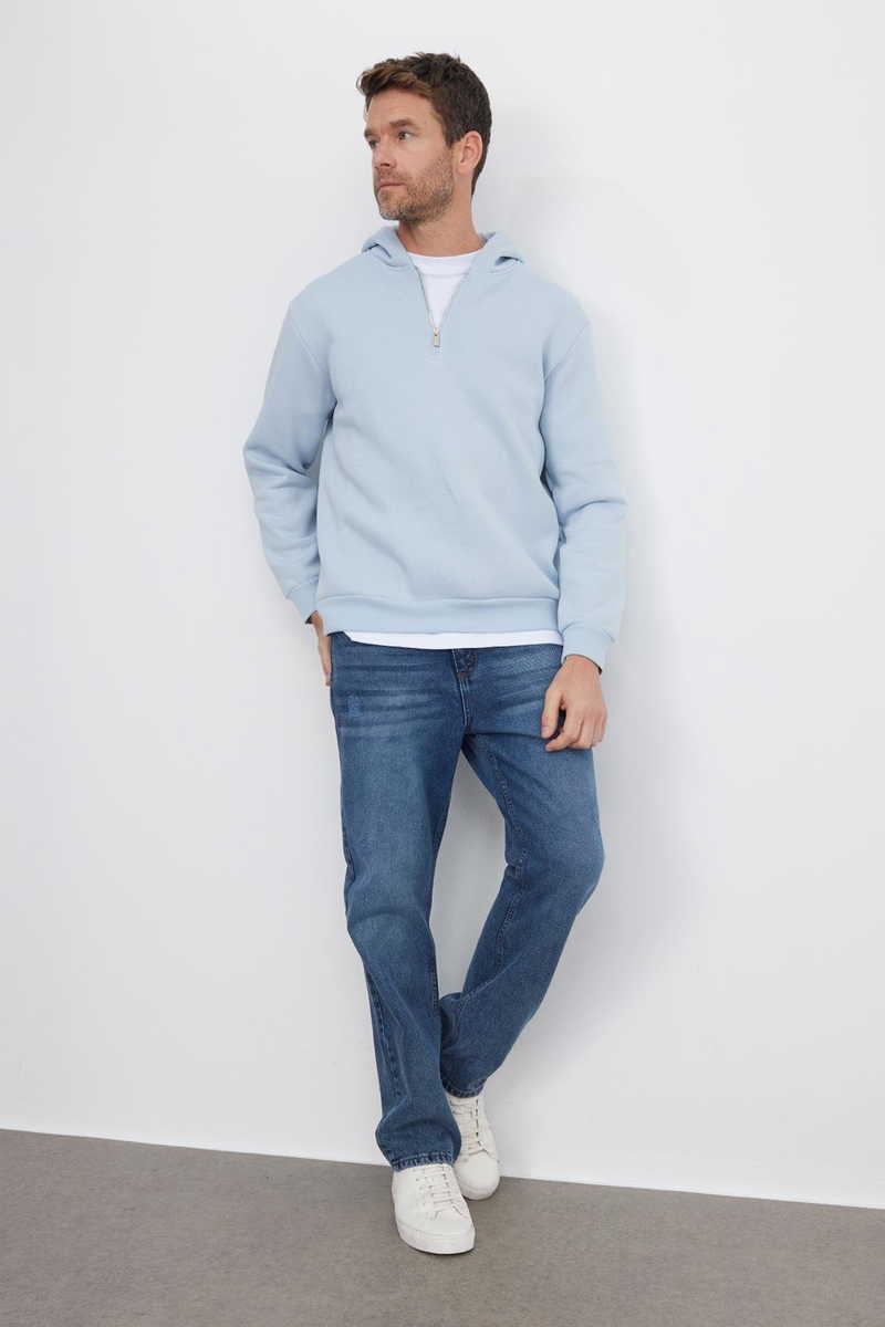 Plain Blue Sweatshirt
