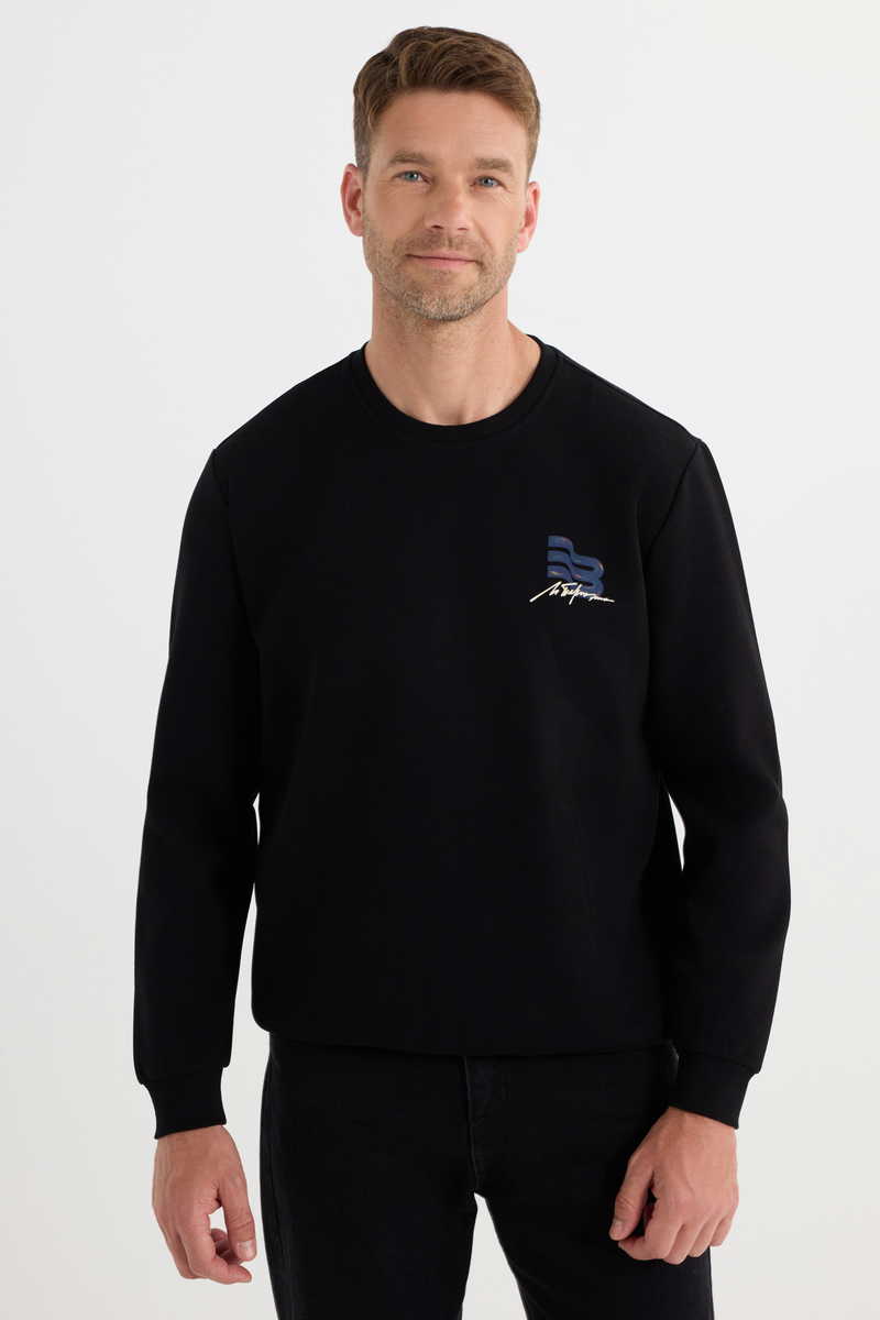 Printed Black Sweatshirt