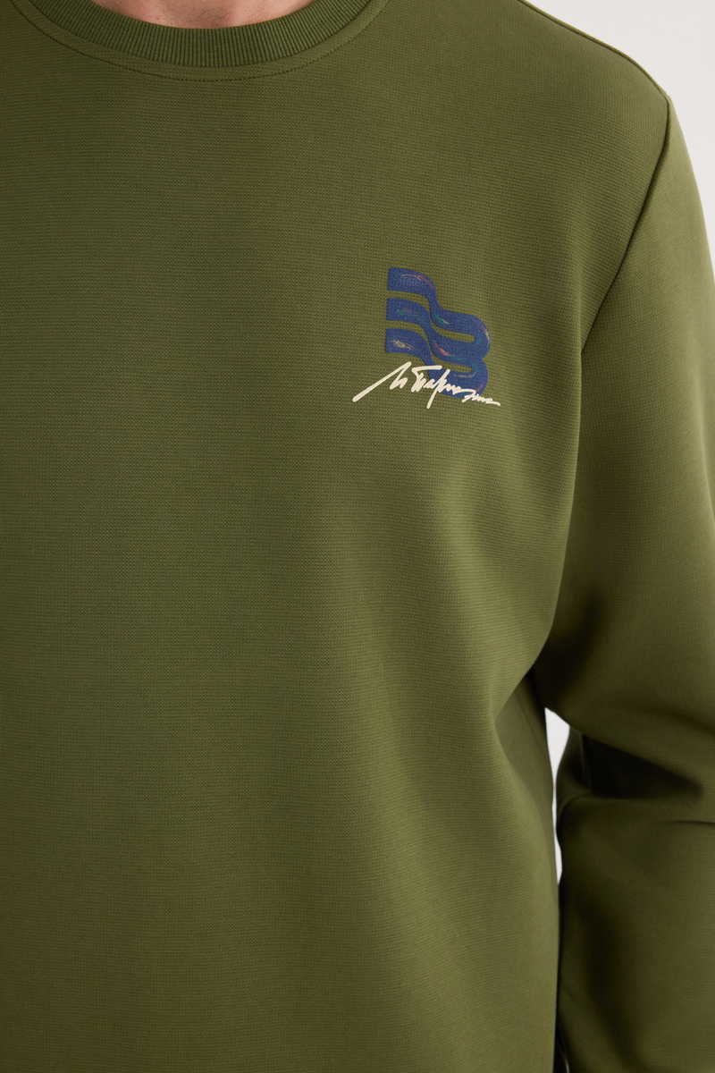 Printed Green Sweatshirt Printed Green Sweatshirt