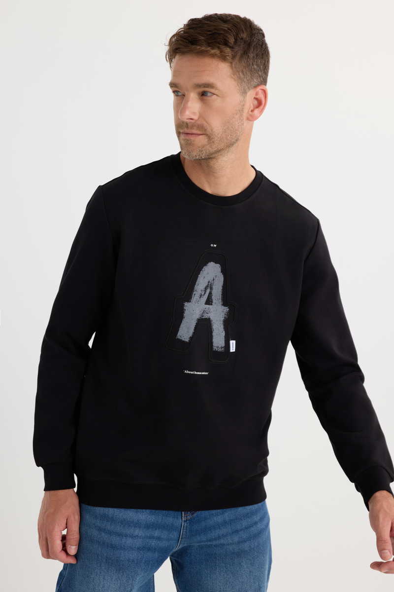 Printed Black Sweatshirt