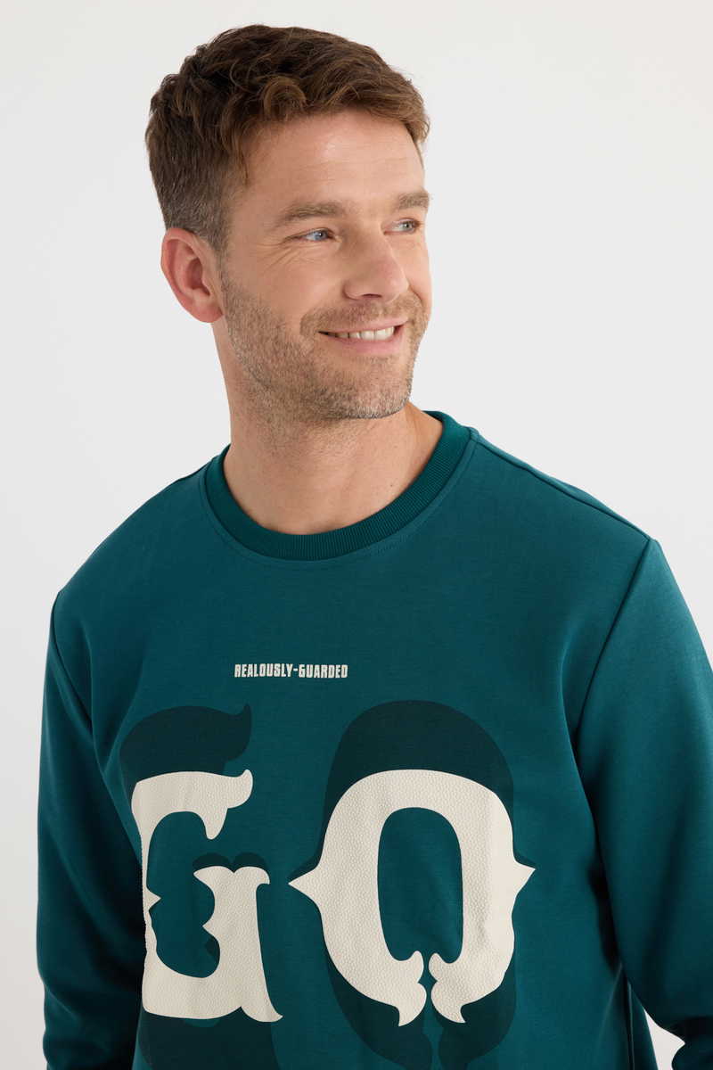 Printed Green Sweatshirt