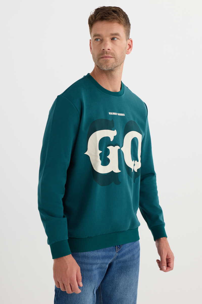 Printed Green Sweatshirt