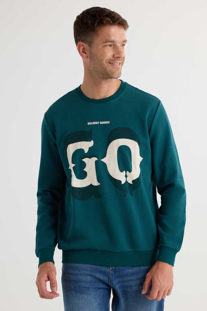 Printed Green Sweatshirt