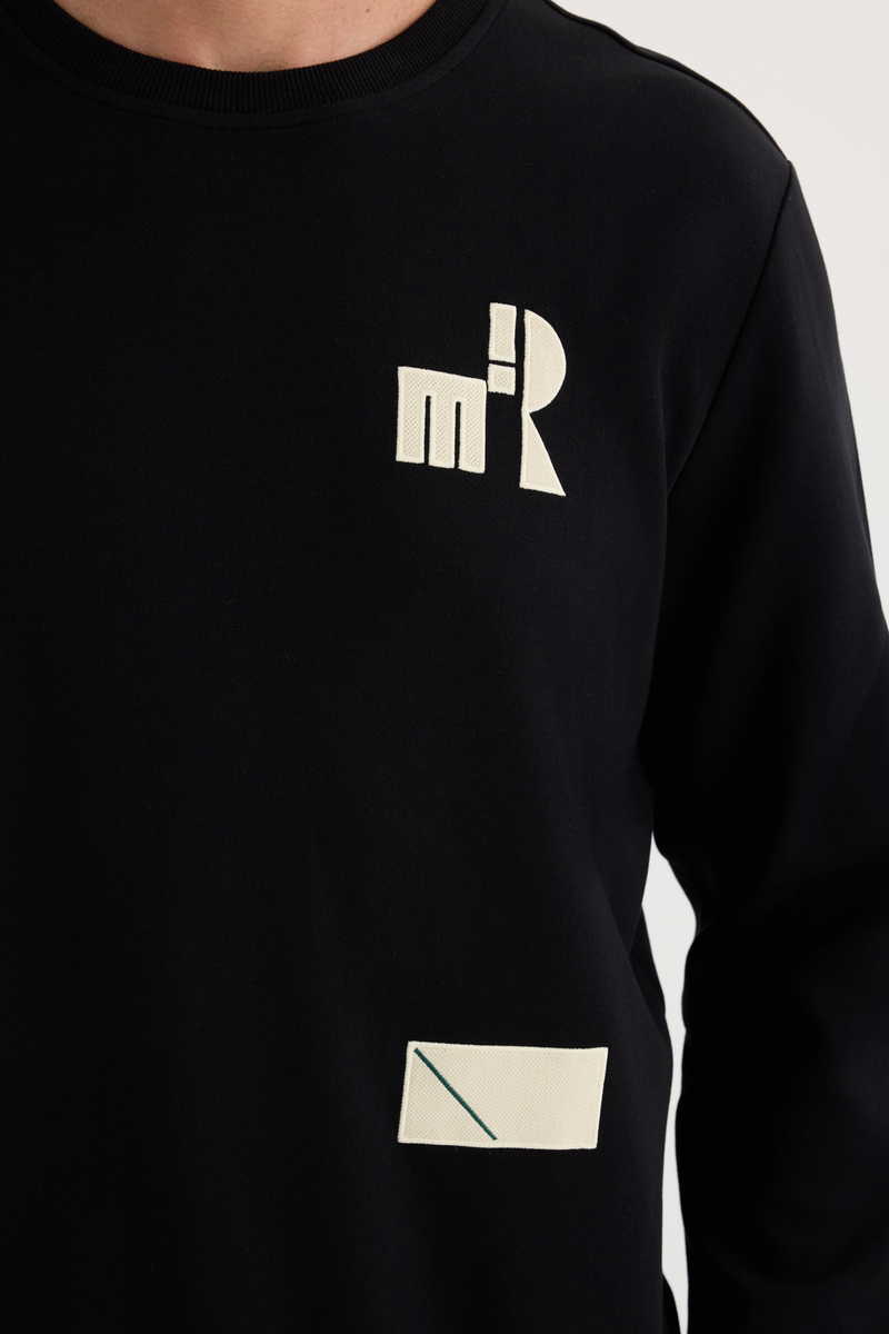 Printed Black Sweatshirt