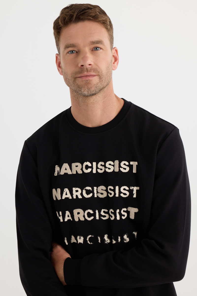 Printed Black Sweatshirt