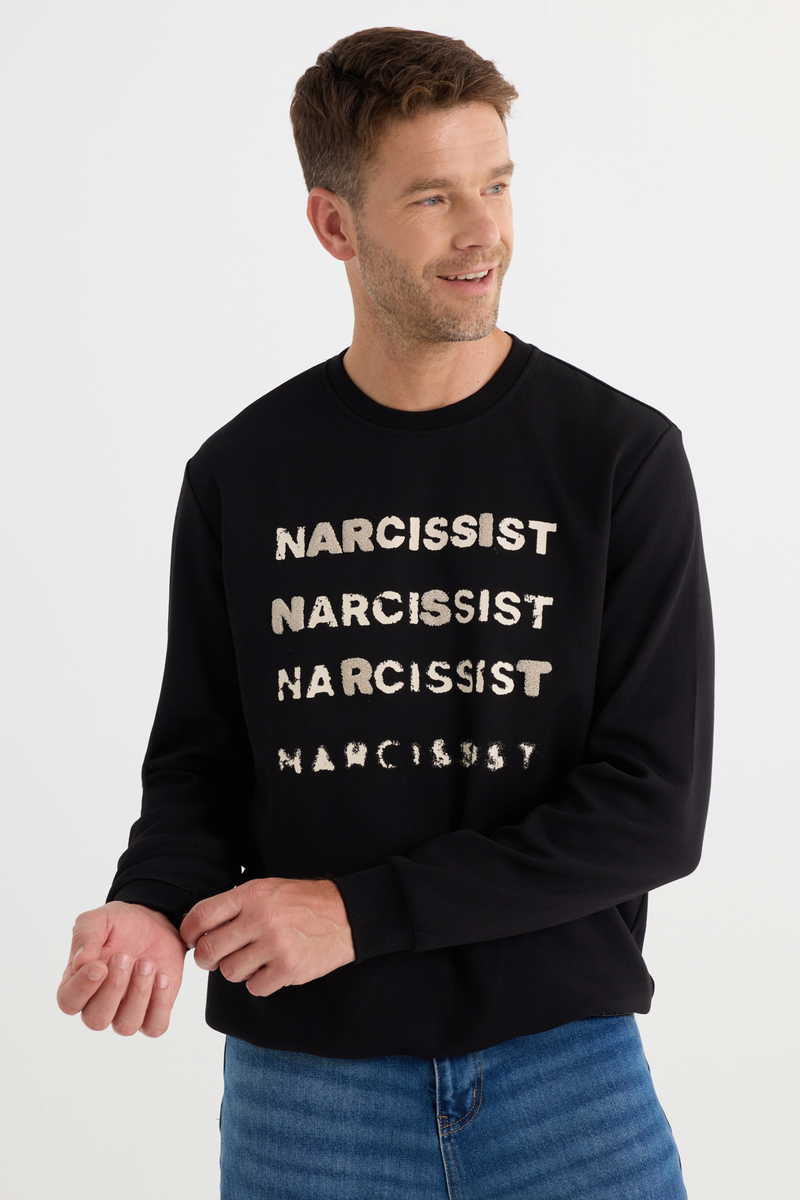 Printed Black Sweatshirt