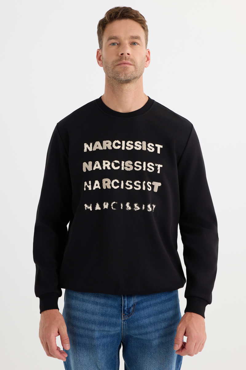 Printed Black Sweatshirt