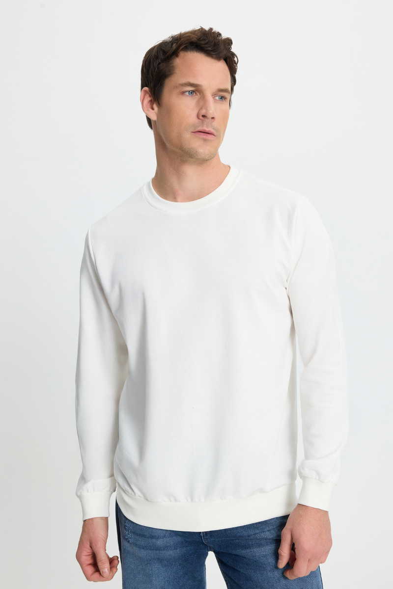 Plain White Sweatshirt