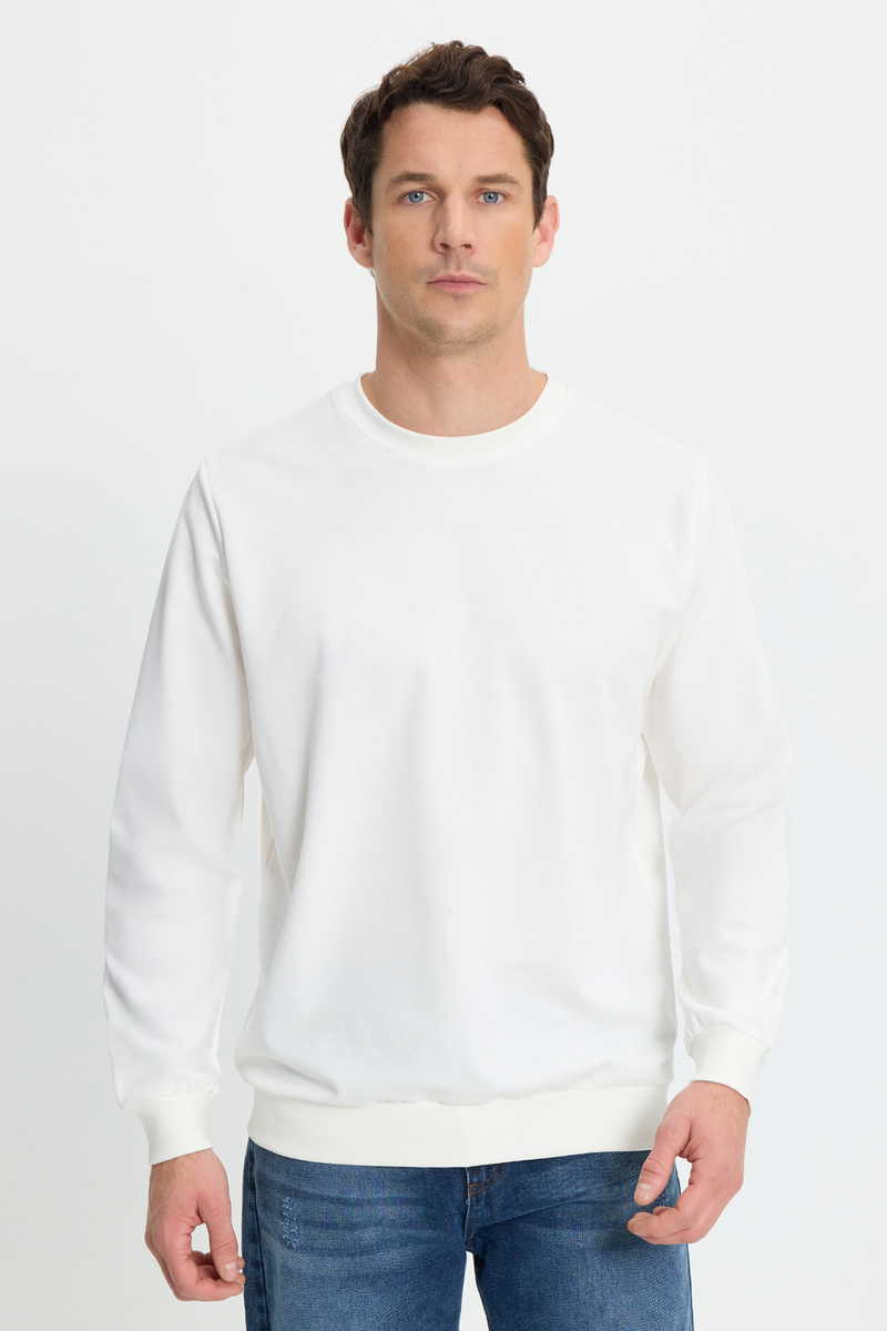Plain White Sweatshirt Plain White Sweatshirt