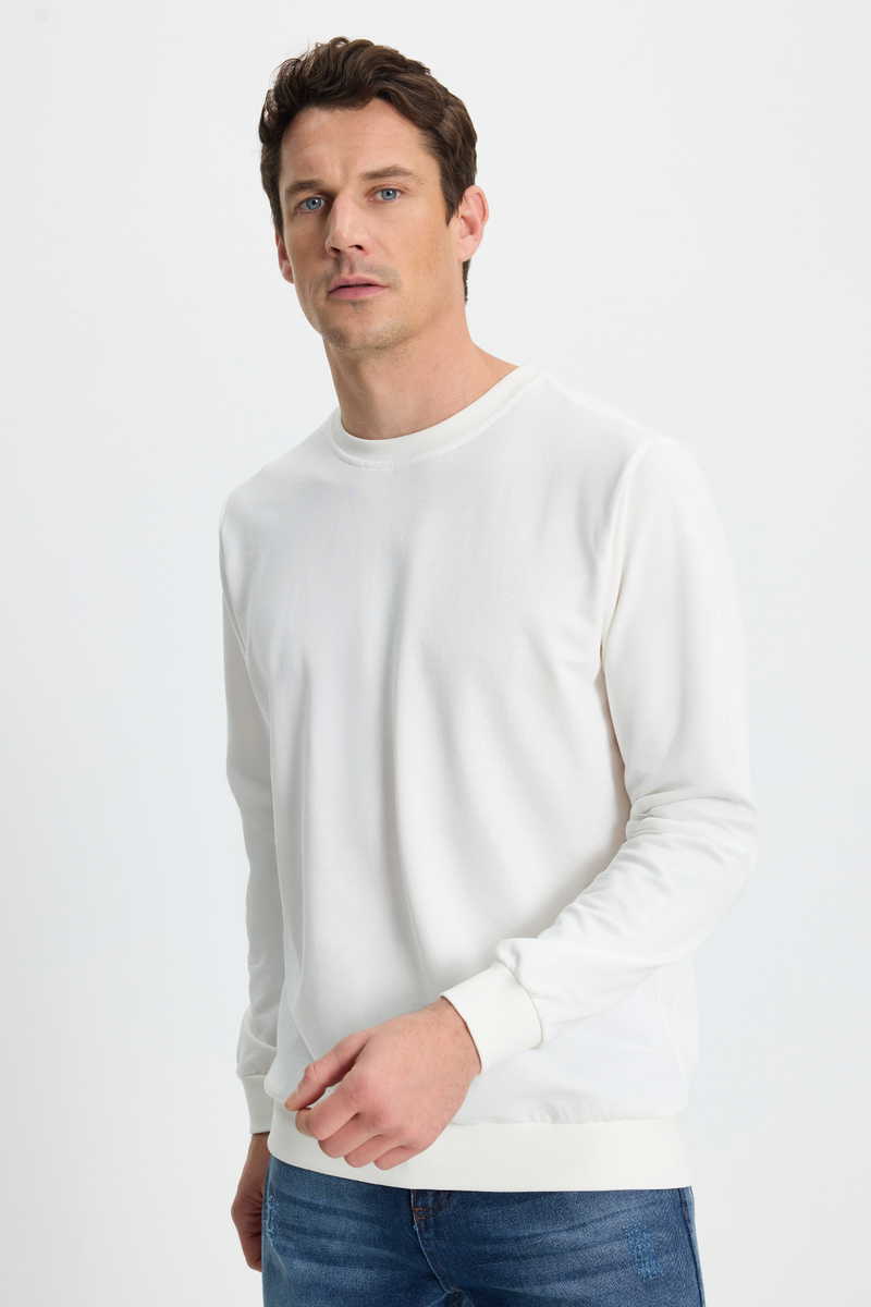 Plain White Sweatshirt Plain White Sweatshirt
