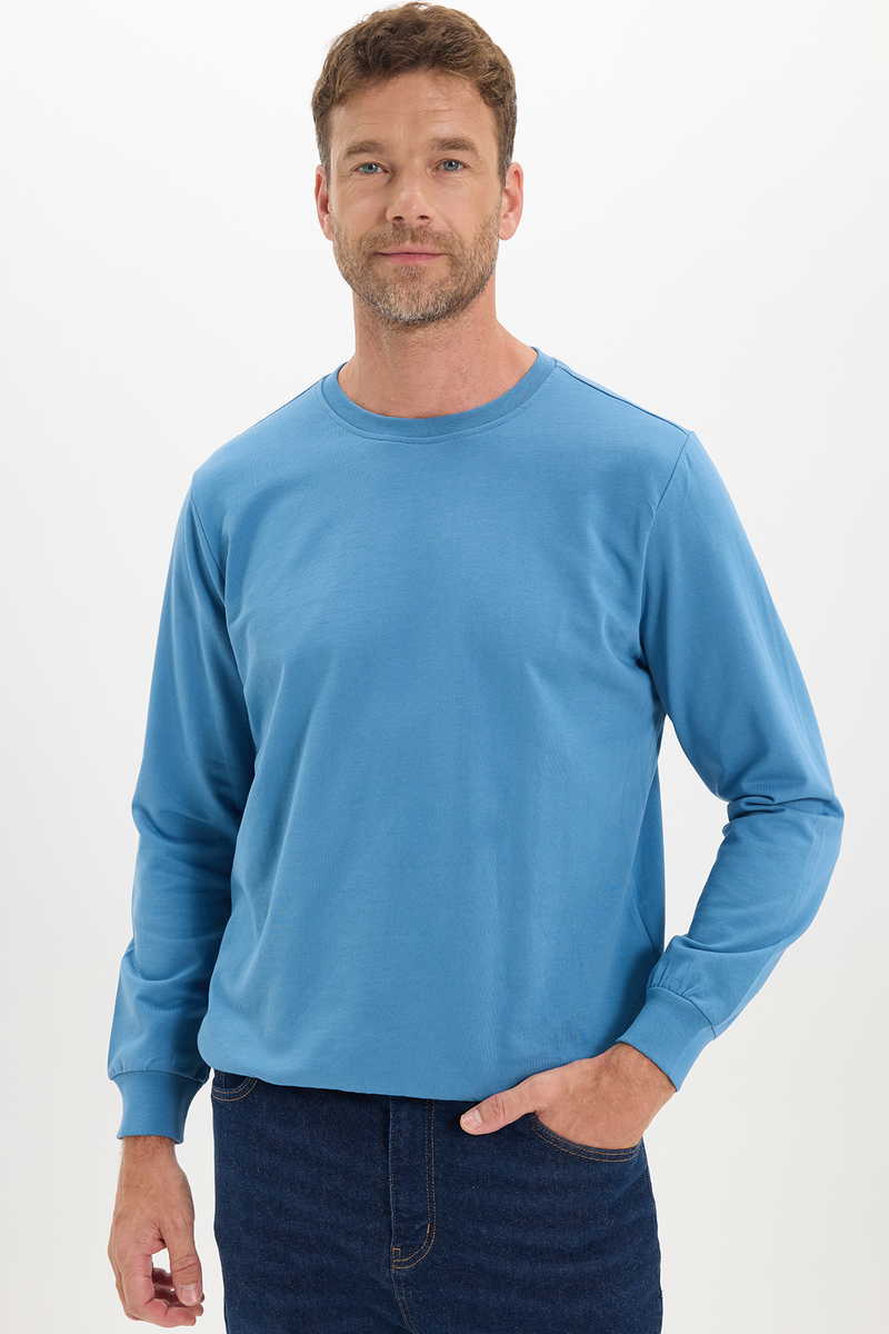 Plain Blue Sweatshirt