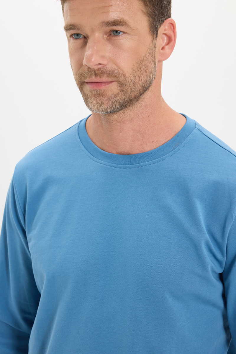 Plain Blue Sweatshirt