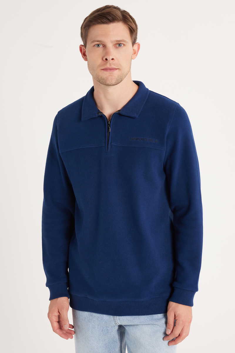 Plain Indigo Sweatshirt