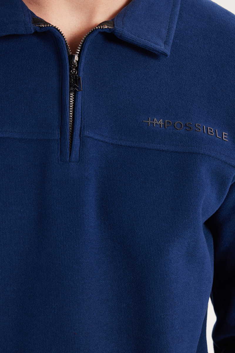 Plain Indigo Sweatshirt