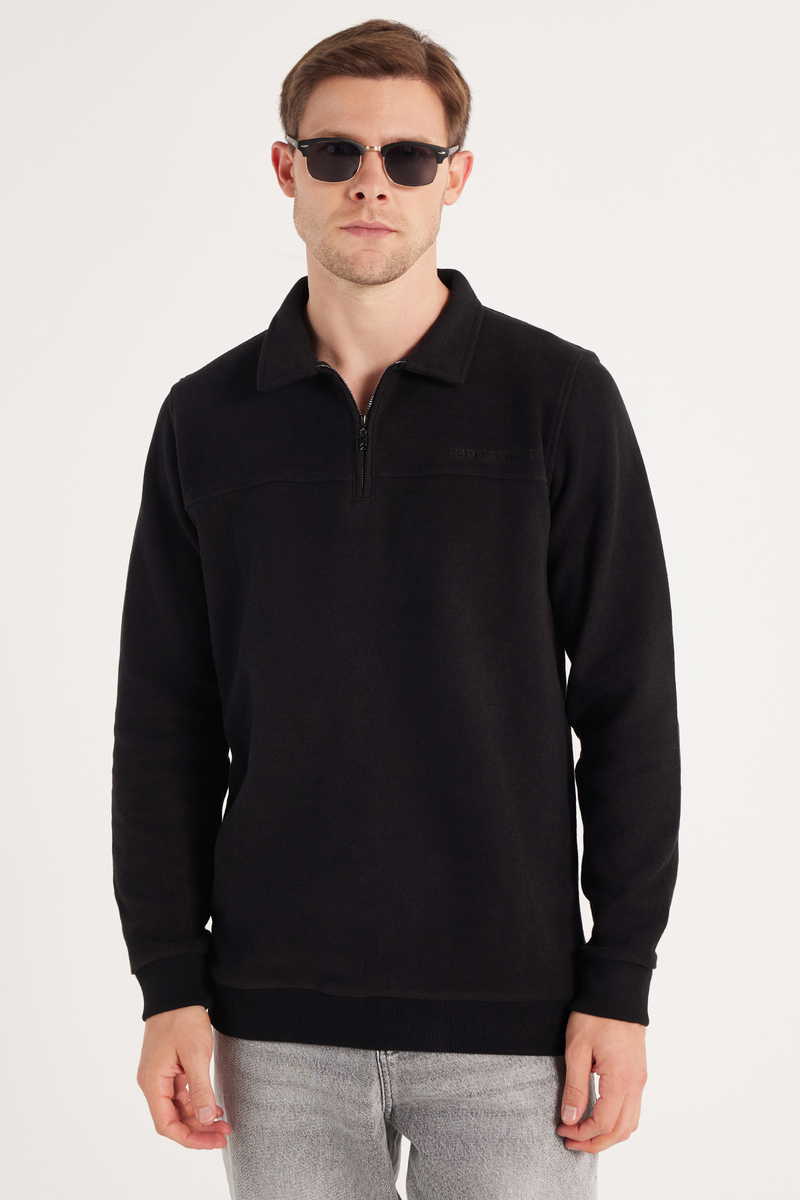 Plain Black Sweatshirt