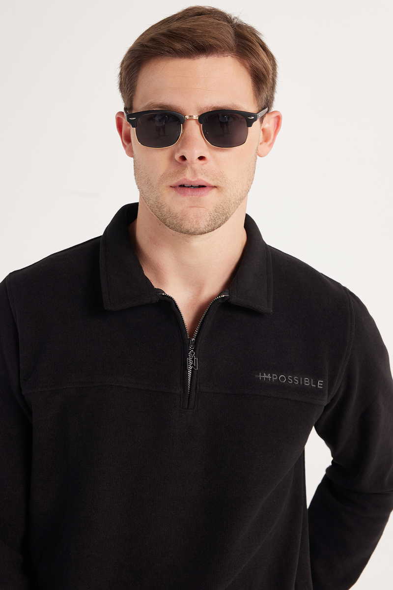 Plain Black Sweatshirt