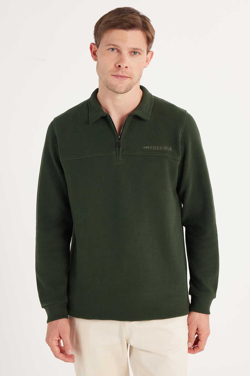 Plain Green Sweatshirt