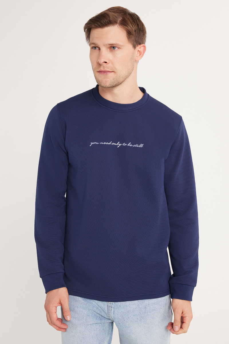 Plain Indigo Sweatshirt