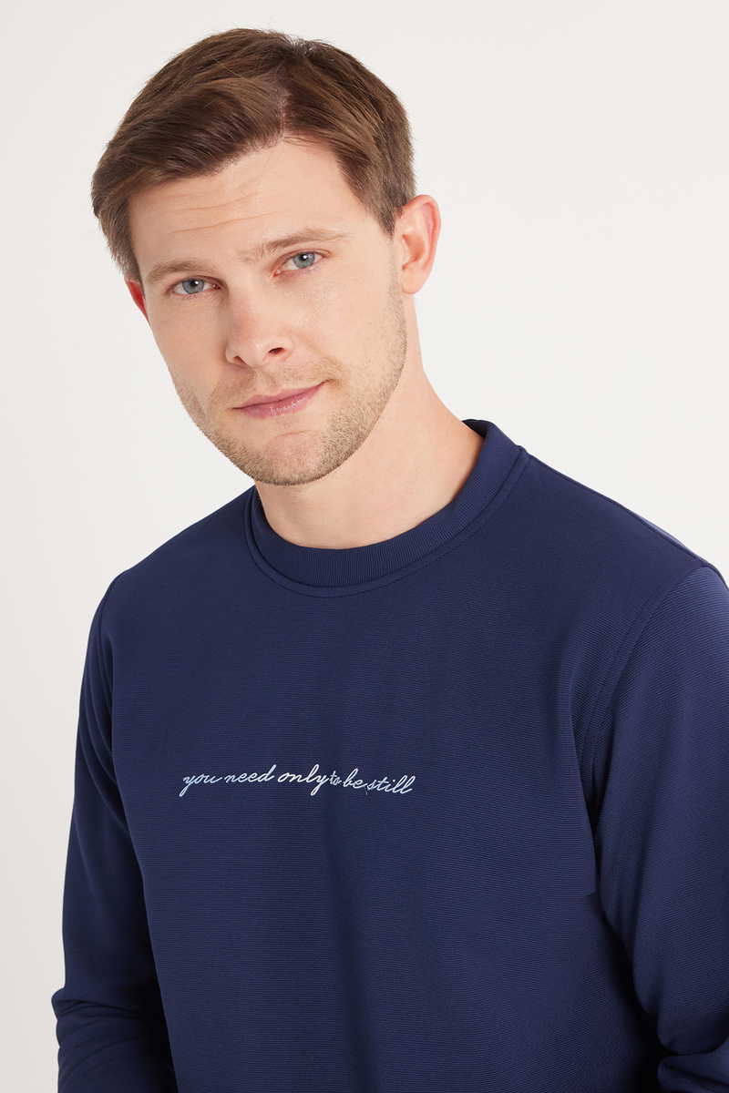 Plain Indigo Sweatshirt