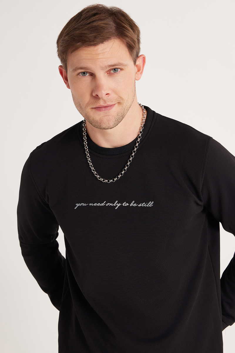 Plain Black Sweatshirt