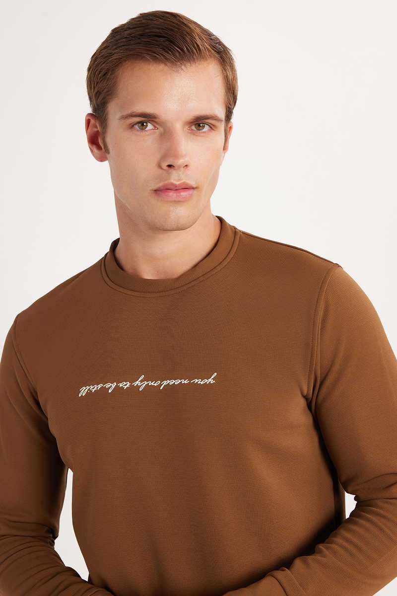 Plain Brown Sweatshirt