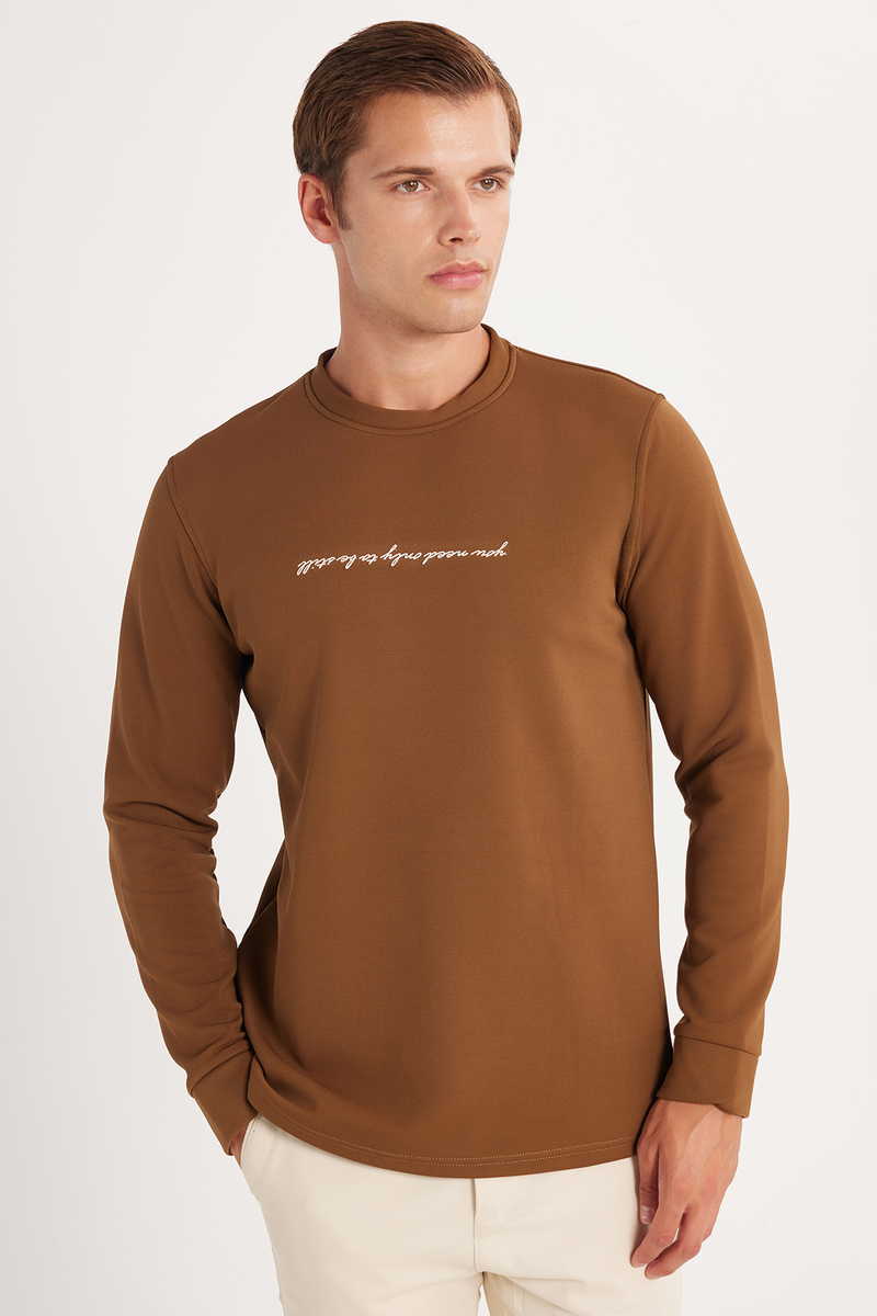 Plain Brown Sweatshirt