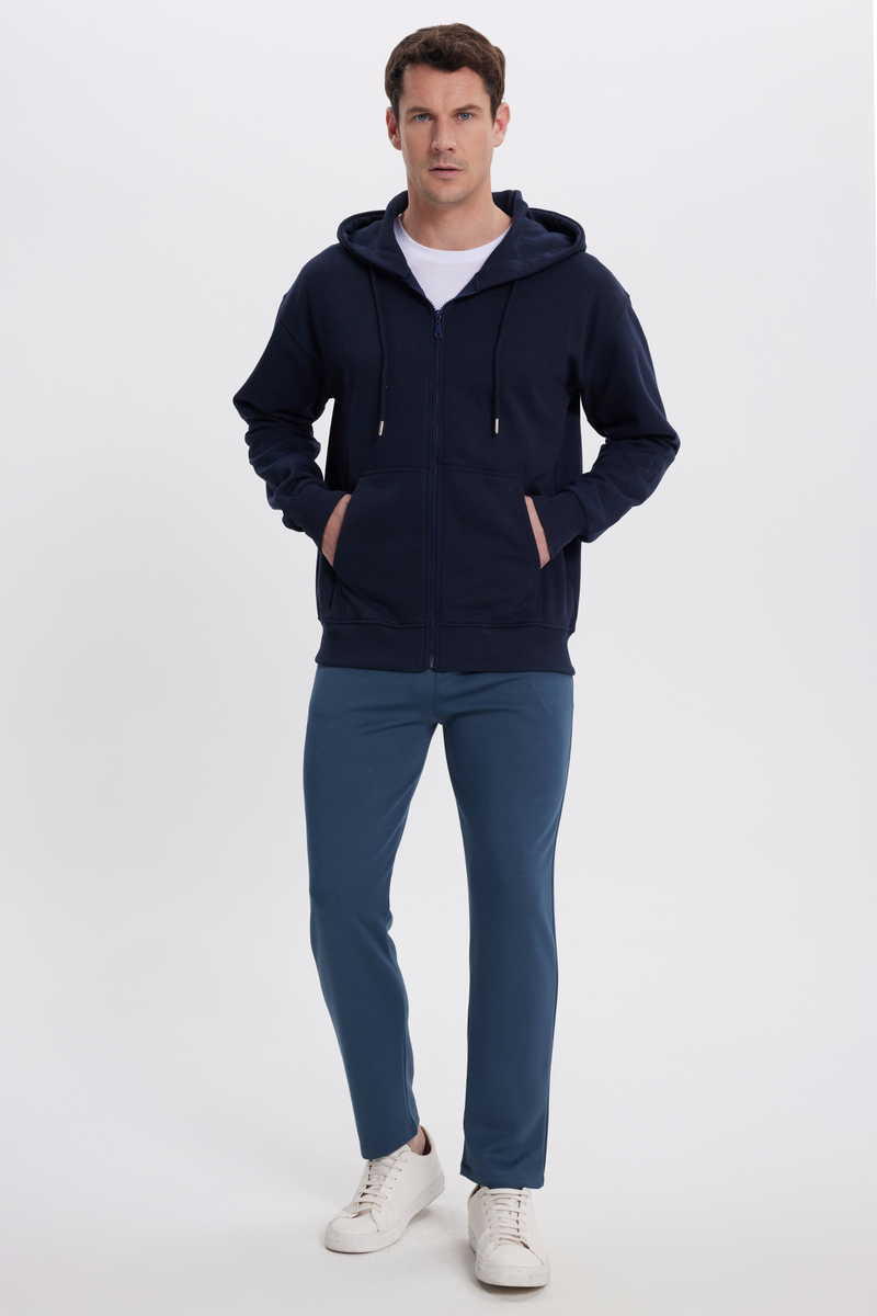 Plain Navy Blue Sweatshirt