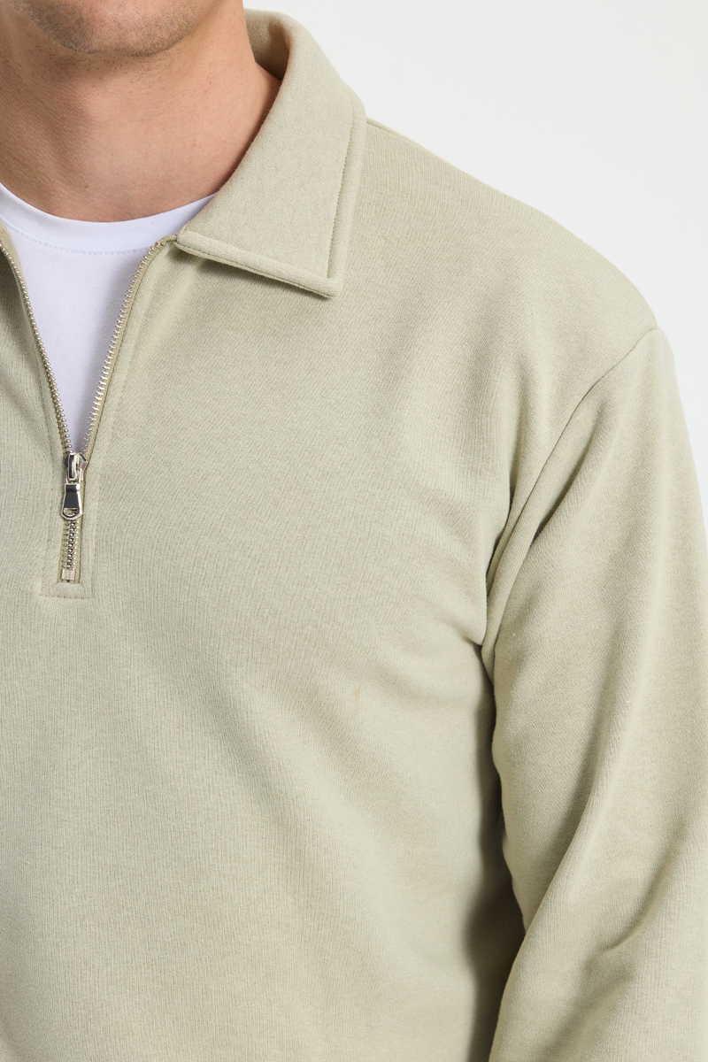 Plain Beige Sweatshirt