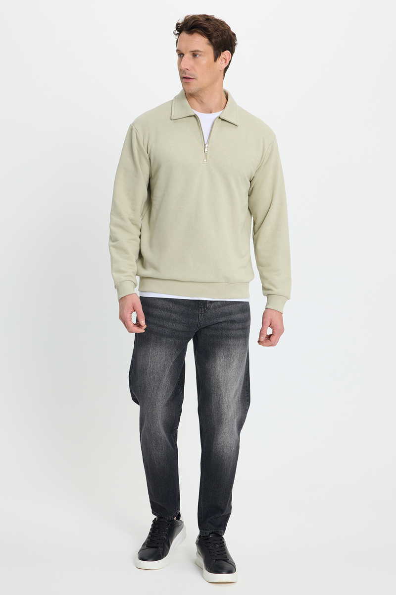 Plain Beige Sweatshirt