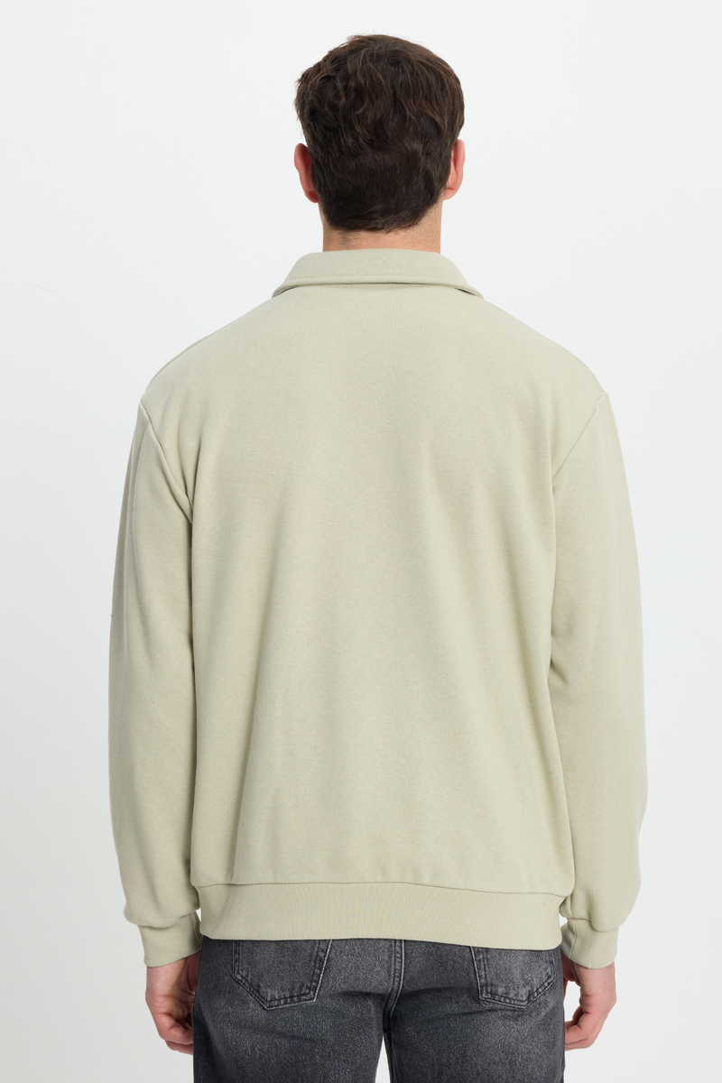 Plain Beige Sweatshirt