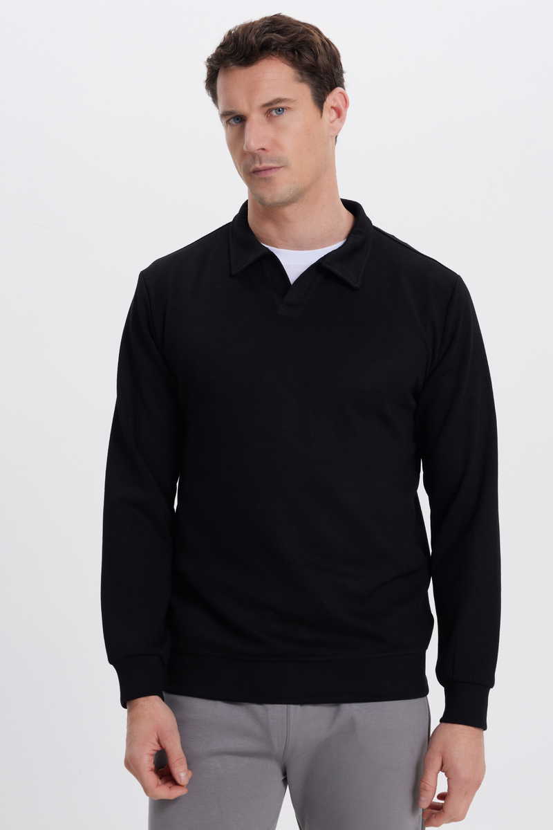 Plain Black Sweatshirt