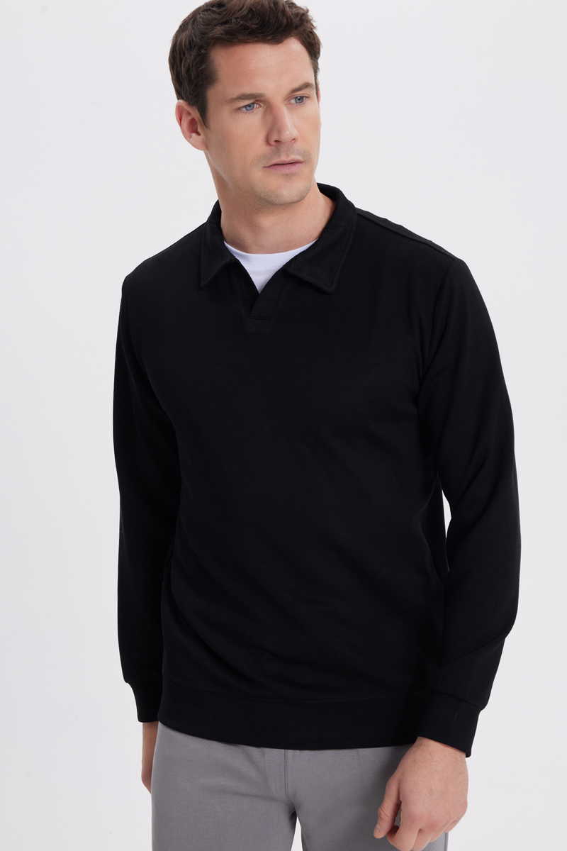 Plain Black Sweatshirt