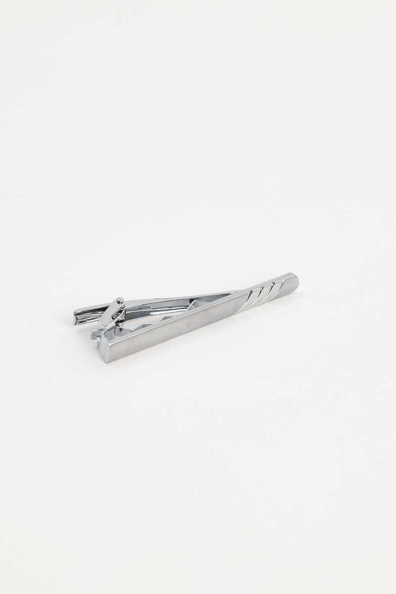 Plain Silver Tie Clip