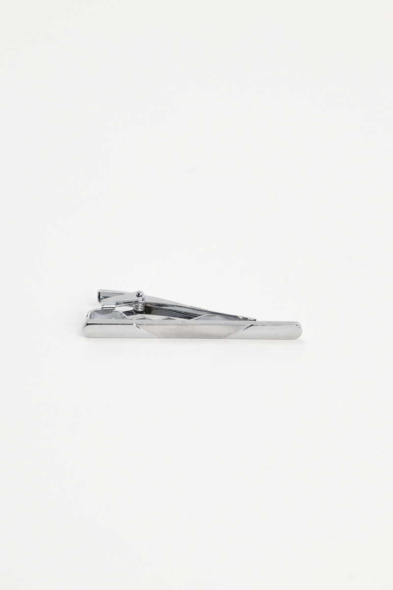 Plain Silver Tie Clip