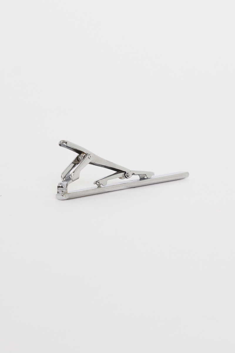 Plain Silver Tie Clip