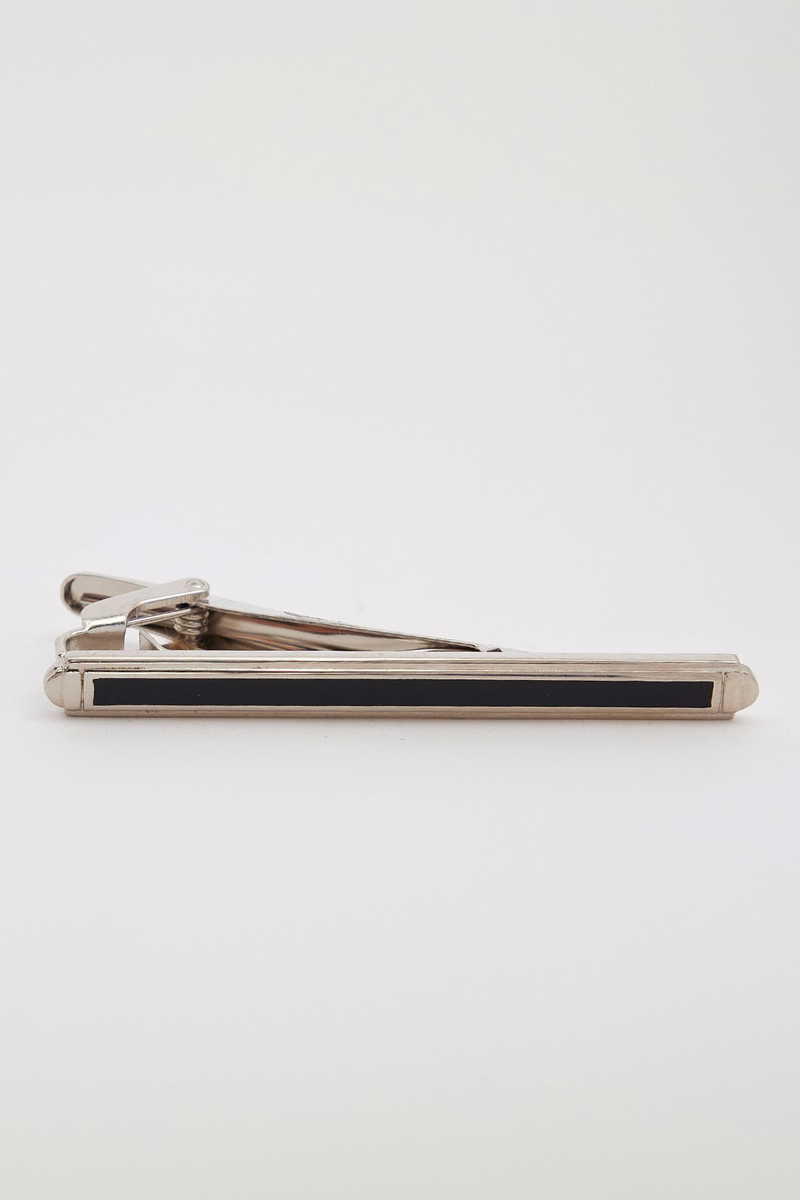 Plain Black Tie Clip Plain Black Tie Clip