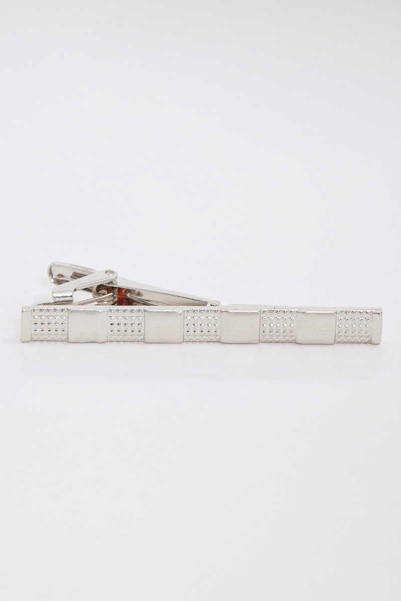 Egyszínű Ezüst Nyakkendőtű