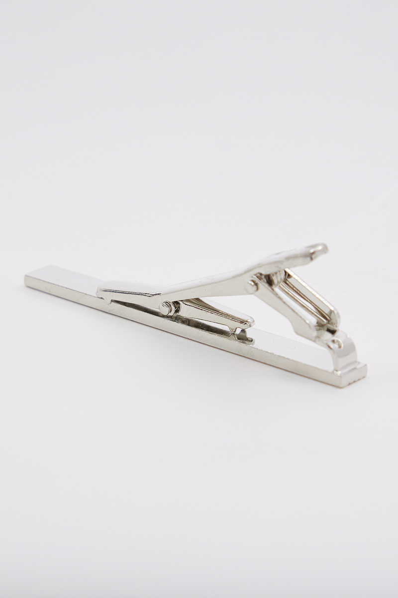 Plain Silver Tie Clip