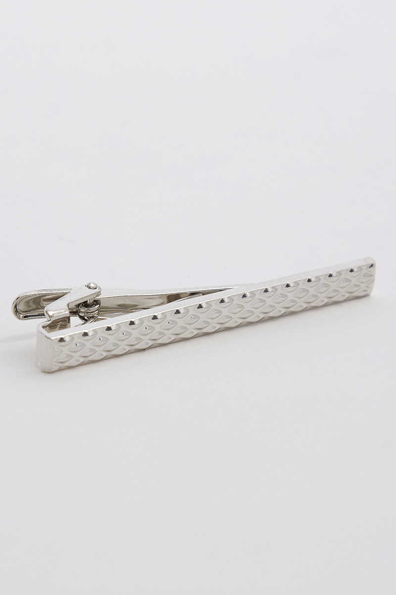 Jednobojni Srebrna Šnala za kravatu