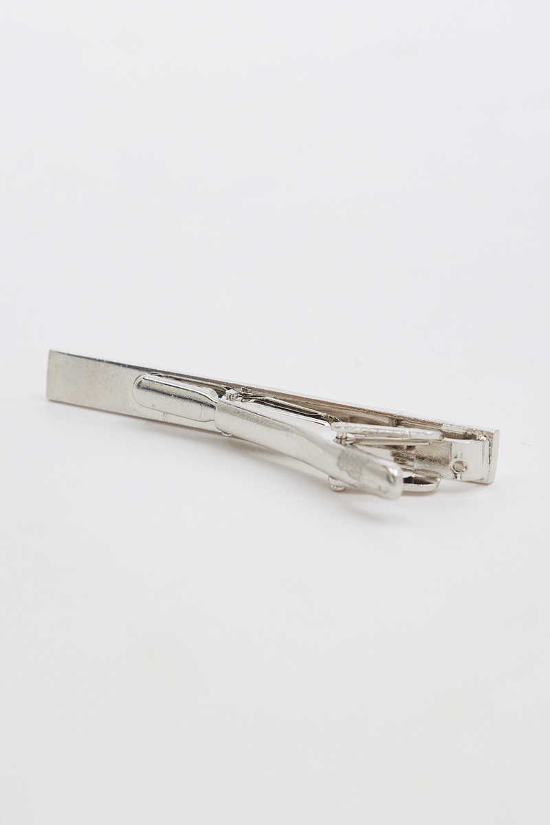 Jednobojni Srebrna Šnala za kravatu