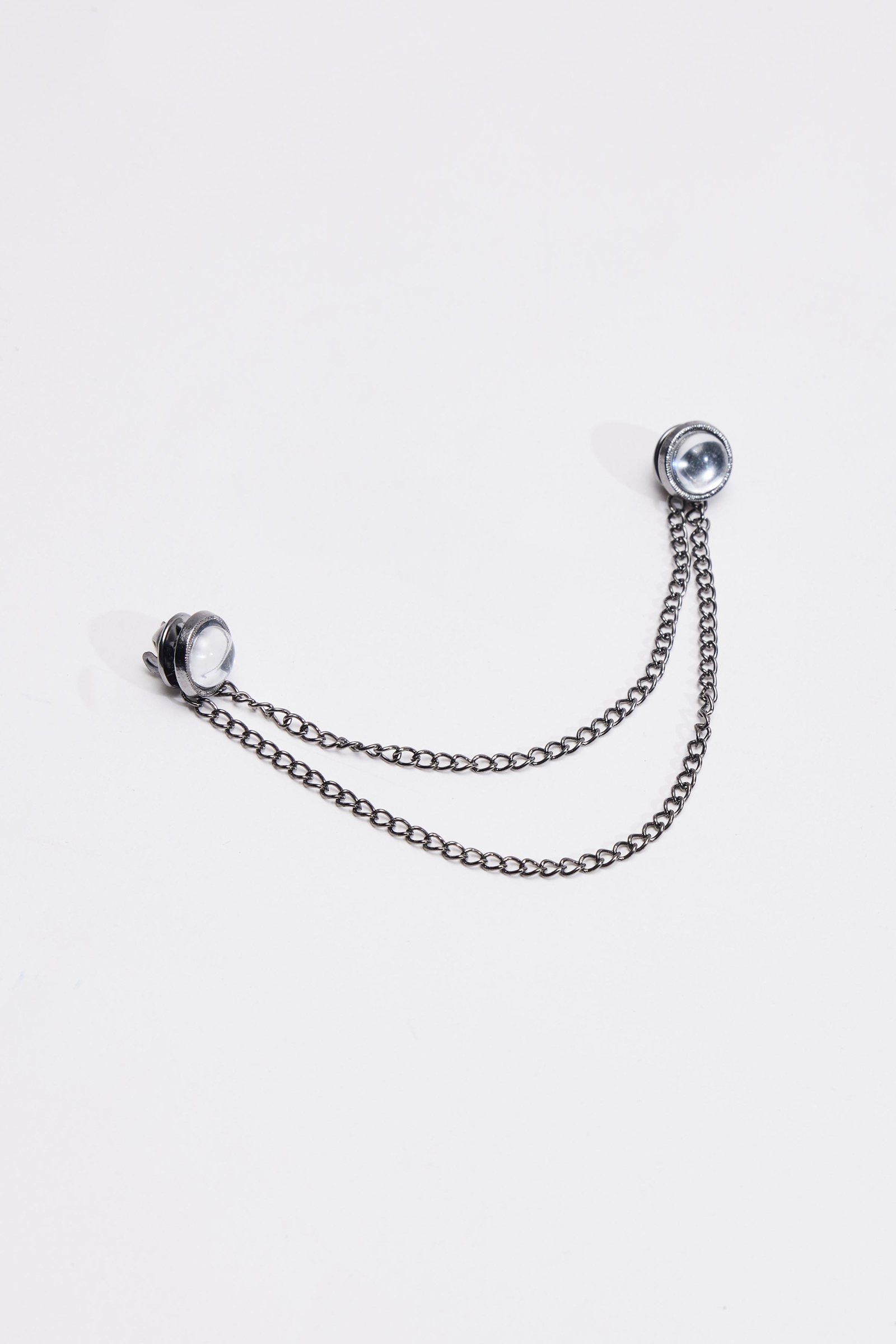 Plain Silver Collar Pin