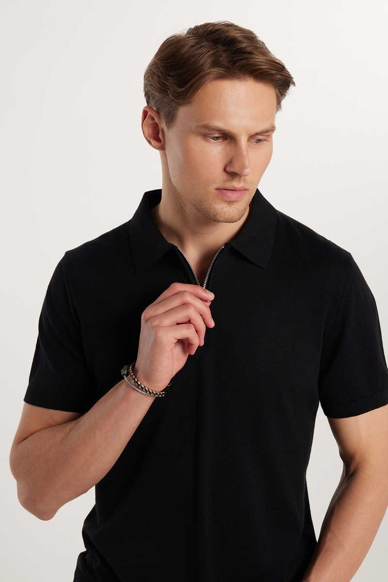 Slim Fit-Strukirana Majica kratki rukava Slim Fit-Strukirana Majica kratki rukava