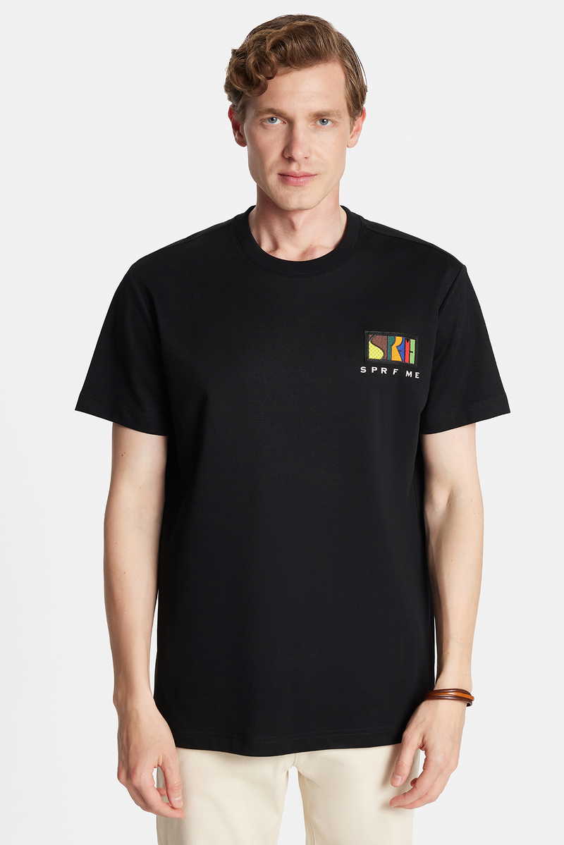 Imprimé Noir T-Shirt Imprimé Noir T-Shirt